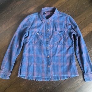 Girls BlankNYC button down shirt size XL (size 14)